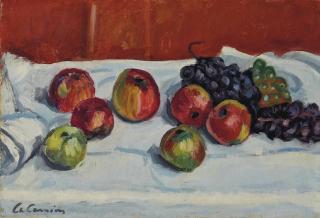 Charles Camoin - Nature morte aux pommes et aux raisins