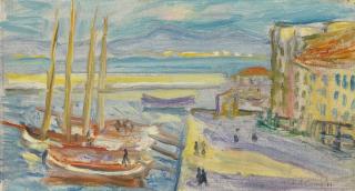 Charles Camoin - Saint-Tropez, Le Bout Du Port Au Voilier