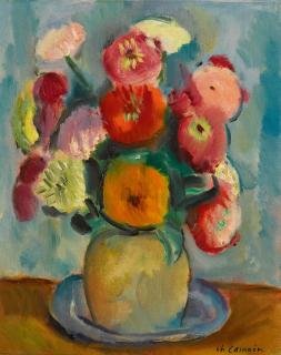Charles Camoin - Zinias Au Pot De Grès