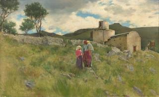 Charles Caryl Coleman - An Old Mill, Caprili