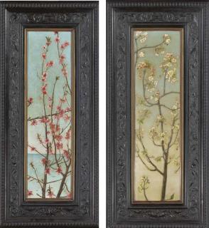 Charles Caryl Coleman - Blossoming Pink Branches; Blossoming White Branches: Two Works