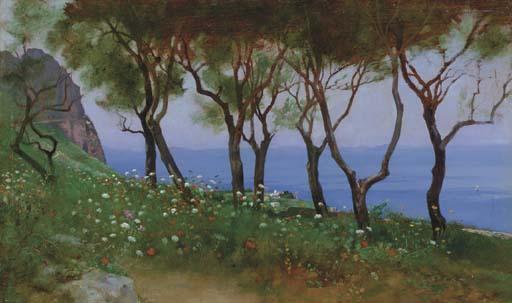 Charles Caryl Coleman - Cesina Landscape: Study For \