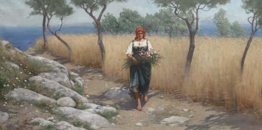 Charles Caryl Coleman - Summer Flowers, Capri