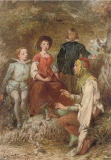 Charles Cattermole, R.I. - A court jester with a captive audience