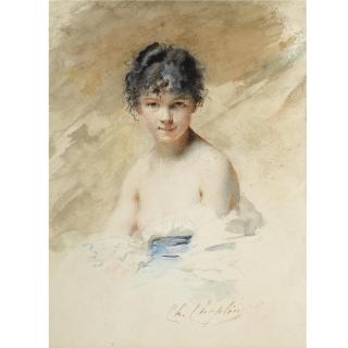 Charles Chaplin - A Portrait Of A Young Girl