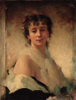 Charles Chaplin - Buste de jeune femme