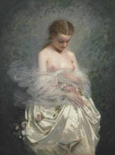 Charles Chaplin - Jeune fille aux seins nus