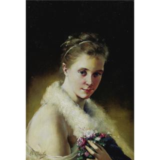 Charles Chaplin - Portrait Of A Girl