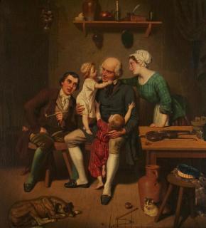 Charles Christian Nahl - Visit to Grandpa