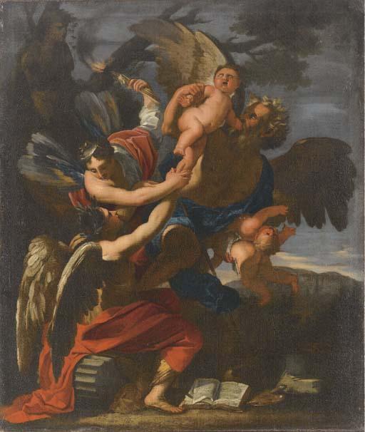 Charles-Claude Dauphin - Allegoria Del Tempo; E Minerva Vincitrice