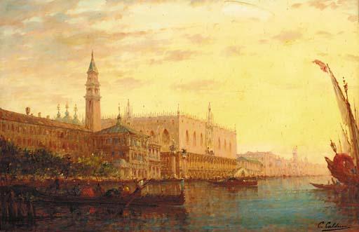 Charles Clément Calderon - Il Bacino di San Marco, Venezia