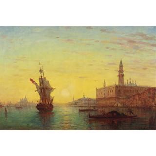 Charles Clement Calderon - View Of The Doge\'S Palace, Venice