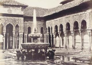 Charles Clifford - La Alhambra, Patio de los Leones, 1854