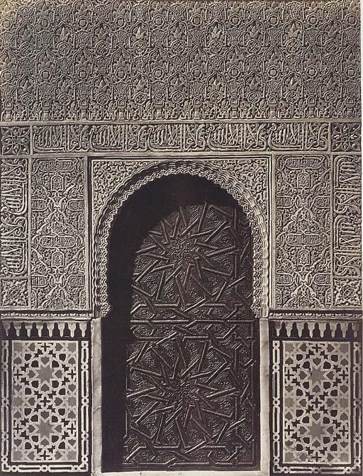 Charles Clifford - La Alhambra, Puerta en la sala de Justicia, c.1858