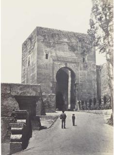 Charles Clifford - La Alhambra, Torre de Justicia, c.1858-62