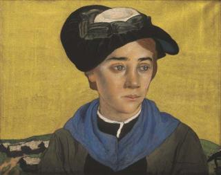 Charles-Clos Olsommer - Bildnis einer jungen Walliserin