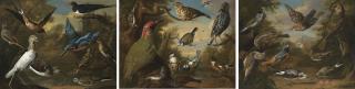 Charles Collins - Ornamental Birds In A Landscape, A Set Of Three