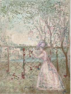 Charles Conder - The Trellis (Recto); And The Orchard (Verso)