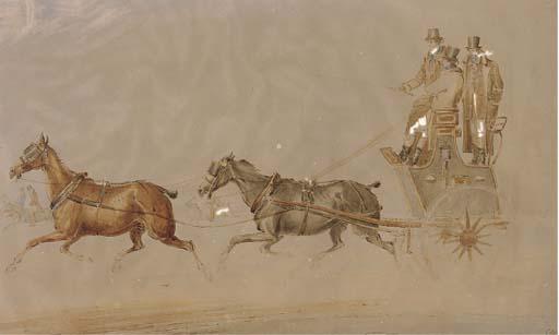 Charles Cooper Henderson - A Conversation On The Highway; And A Coach And Four