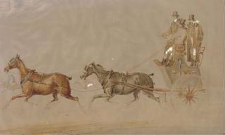 Charles Cooper Henderson - A Conversation On The Highway; And A Coach And Four