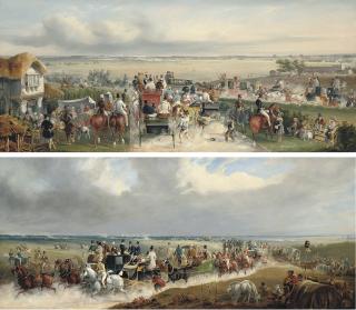 Charles Cooper Henderson - Ascot Races: Arriving; and Returning