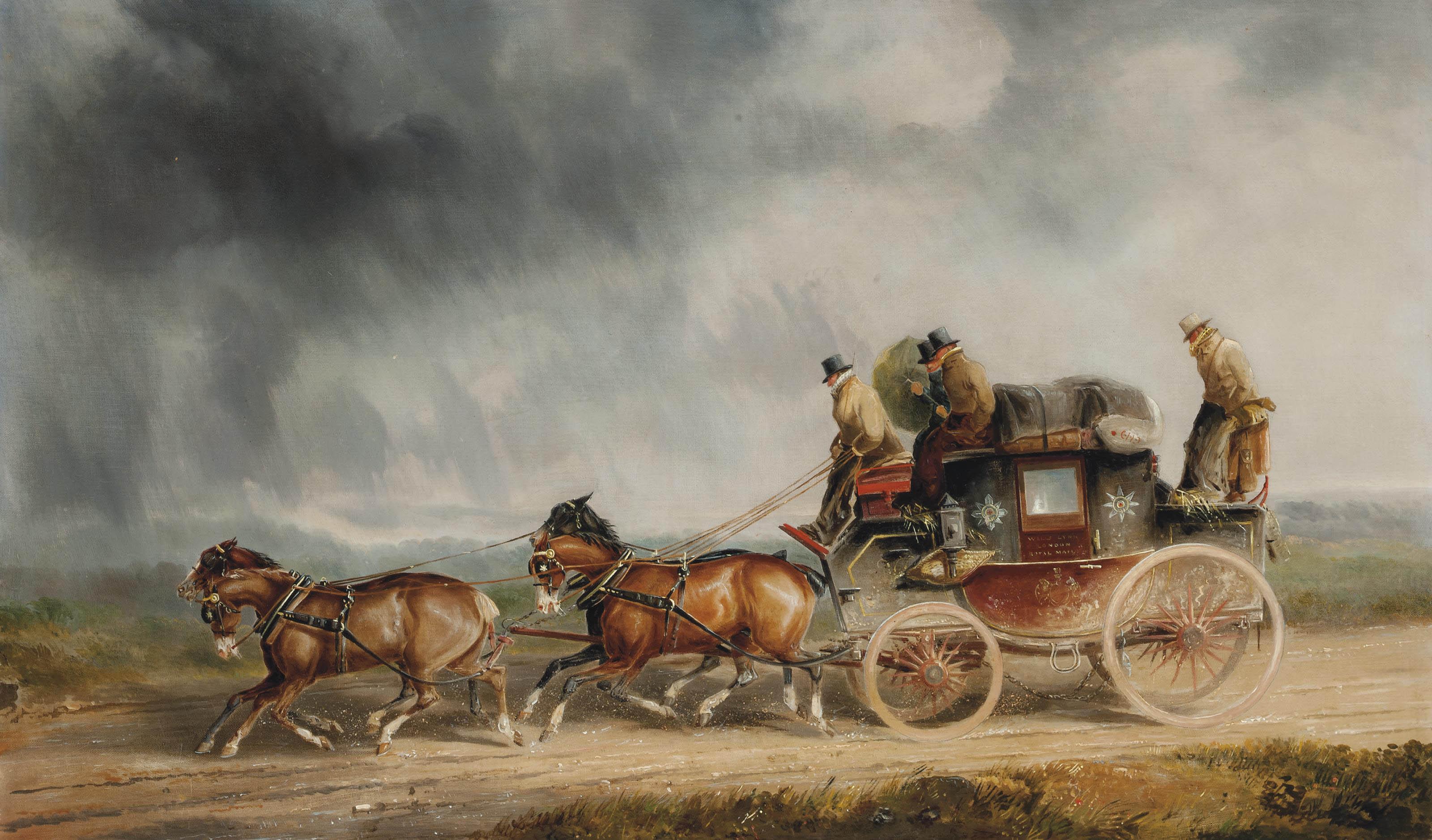 Charles Cooper Henderson - The London mail coach