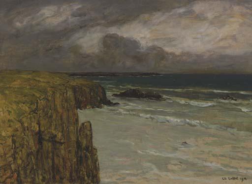 Charles Cottet - Falaise sur la mer