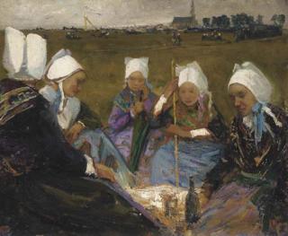 Charles Cottet - Femmes de Plougastel au pardon de St. Anne