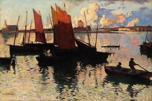 Charles Cottet - Rayons du soir