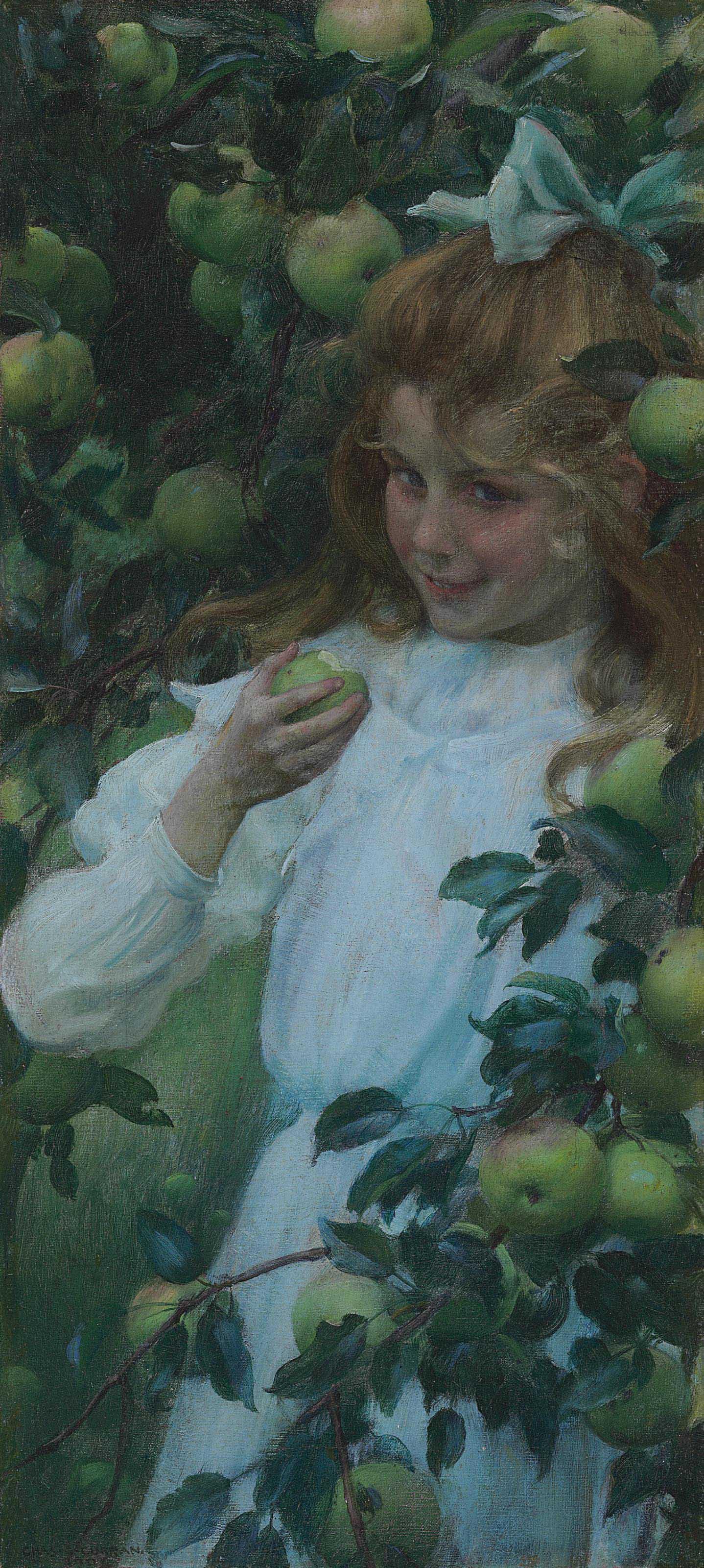 Charles Courtney Curran - In the Orchard