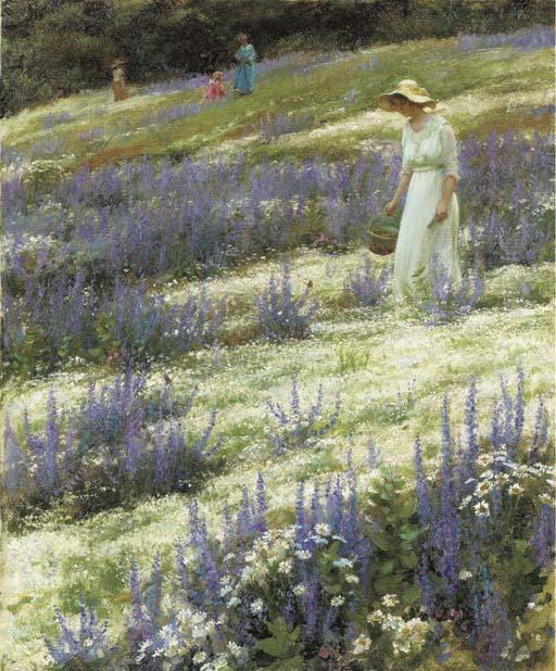 Charles Courtney Curran - Ladies on a Hill