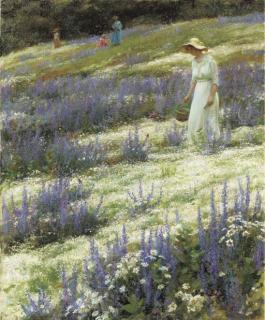 Charles Courtney Curran - Ladies on a Hill