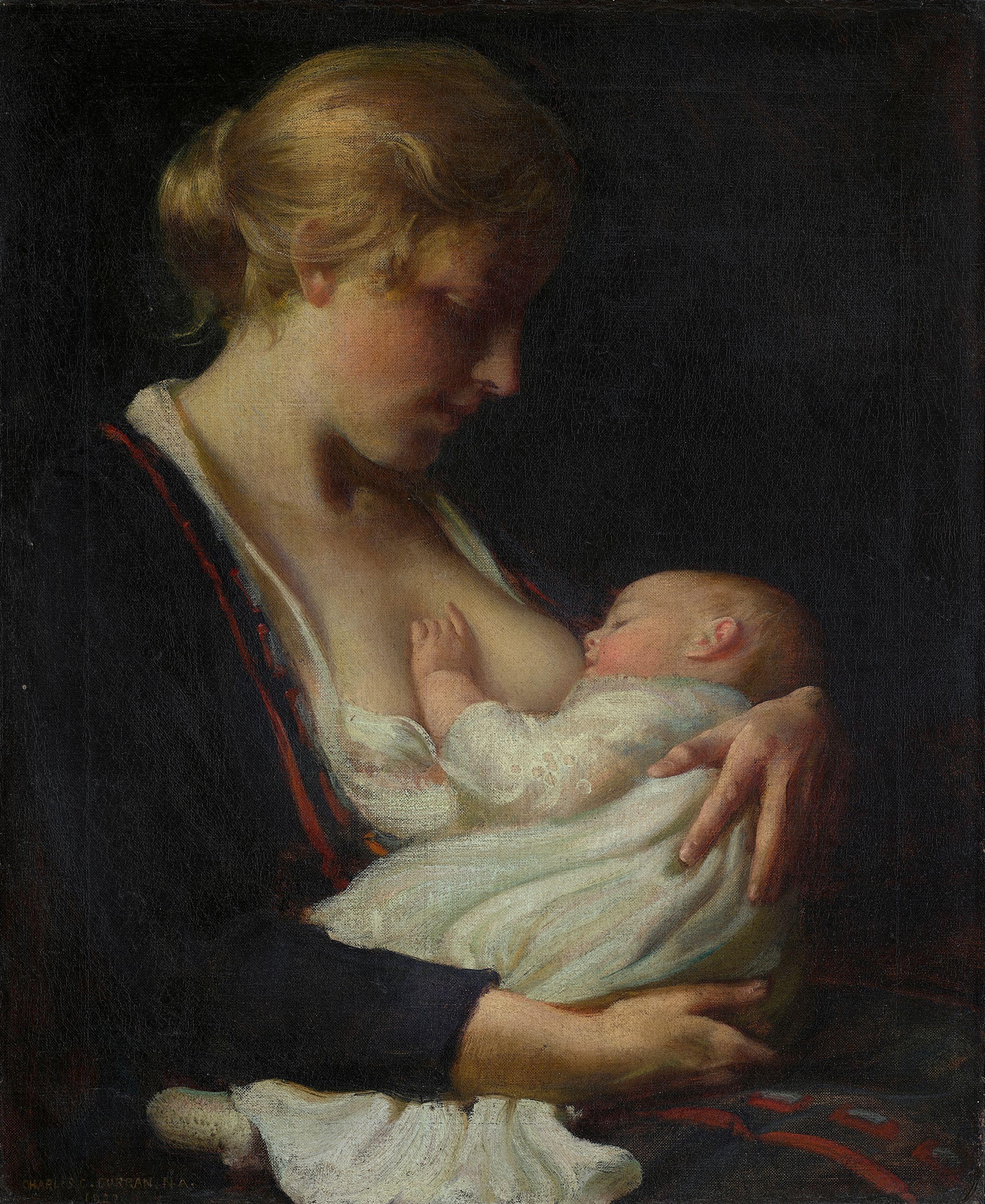 Charles Courtney Curran - Mother and Child