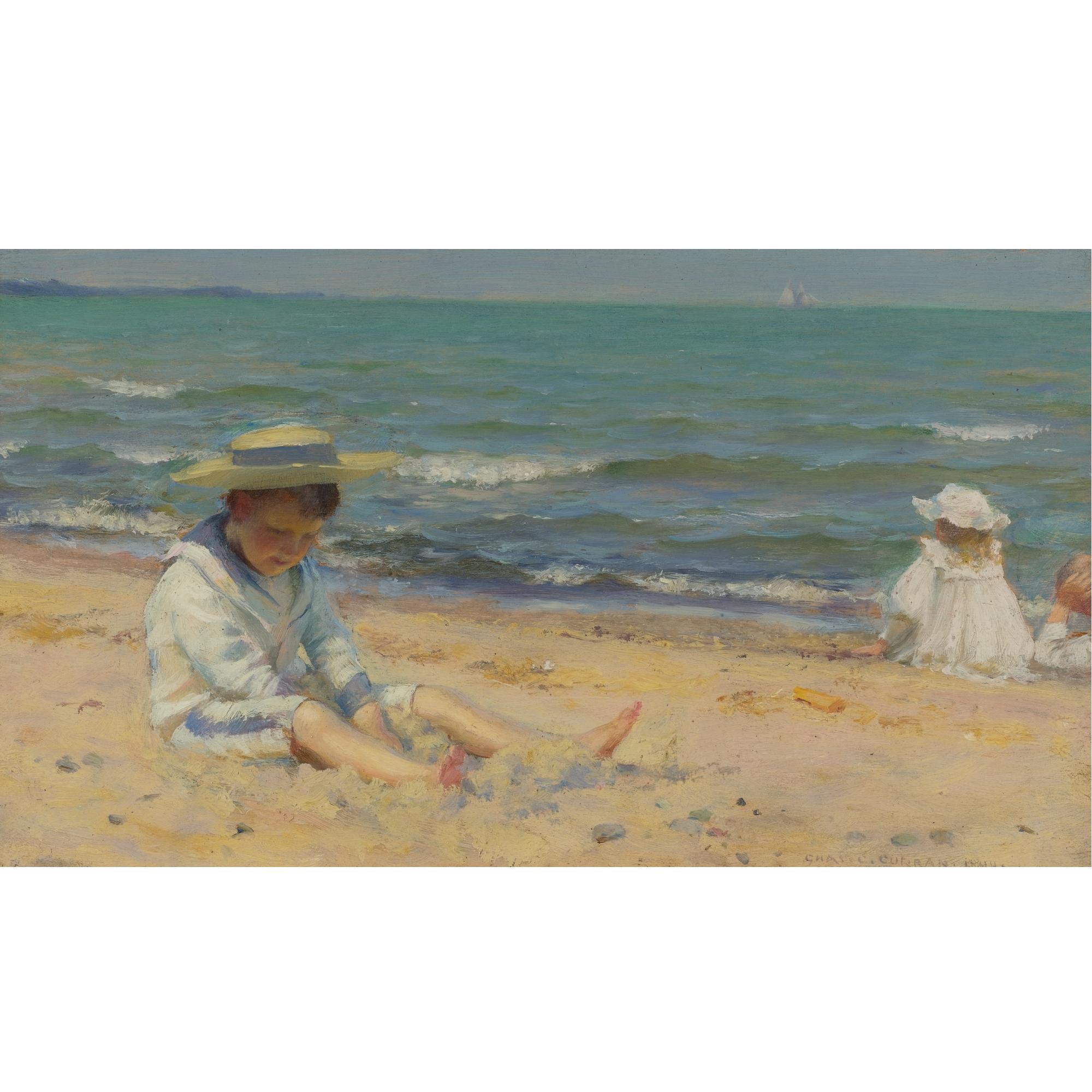 Charles Courtney Curran - On The Beach, Lake Erie