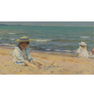 Charles Courtney Curran - On The Beach, Lake Erie