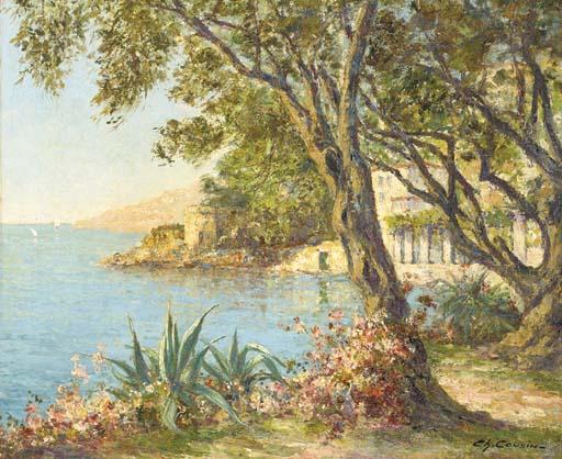 Charles Cousin - A villa on the Mediterranean coast