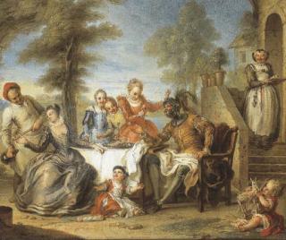 Charles Coypel - Don Quichotte à l\'auberge