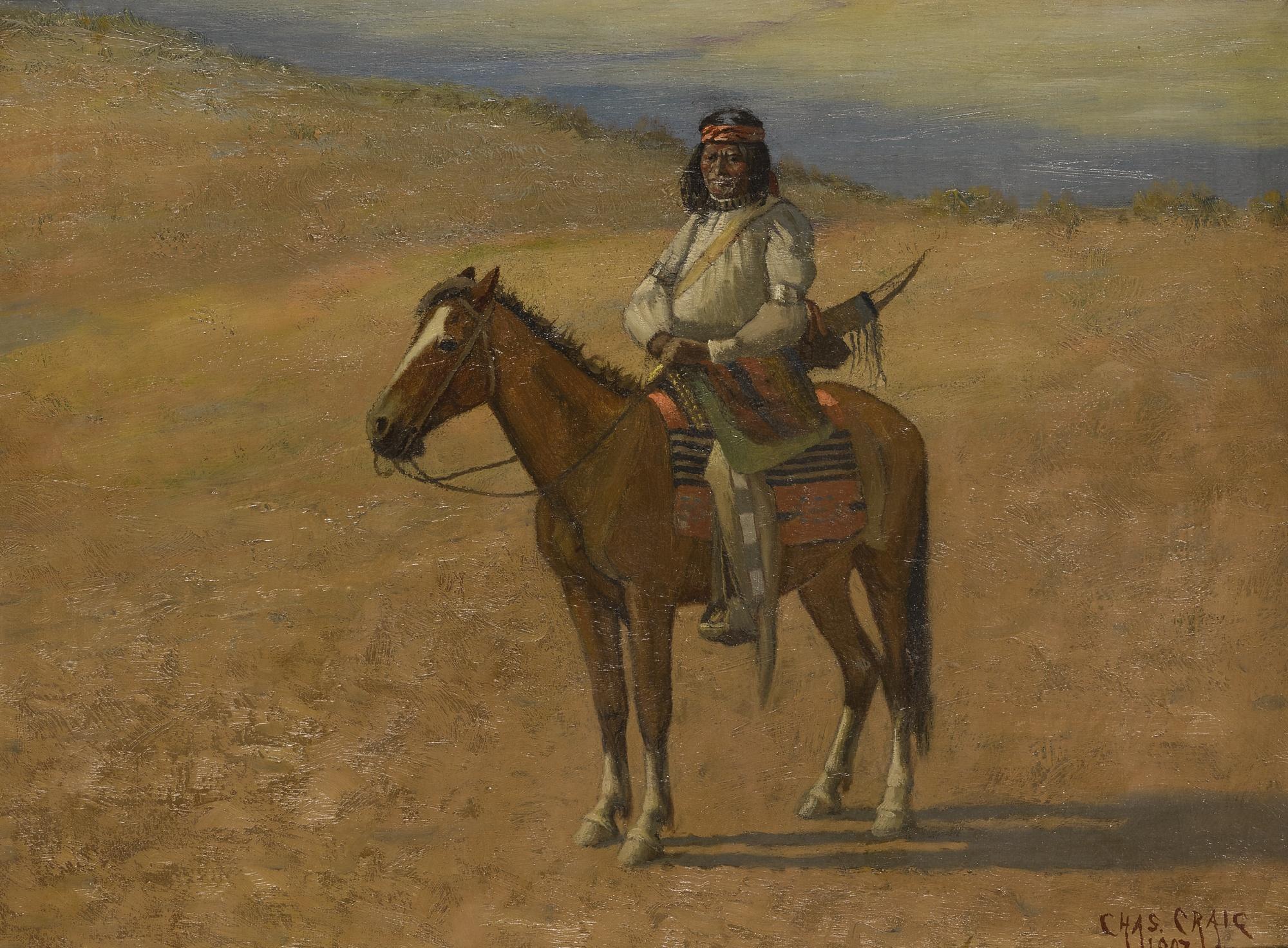 Charles Craig - Indian On Horseback