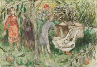 Charles Crodel - Im Garten in der Lettiner Straße.