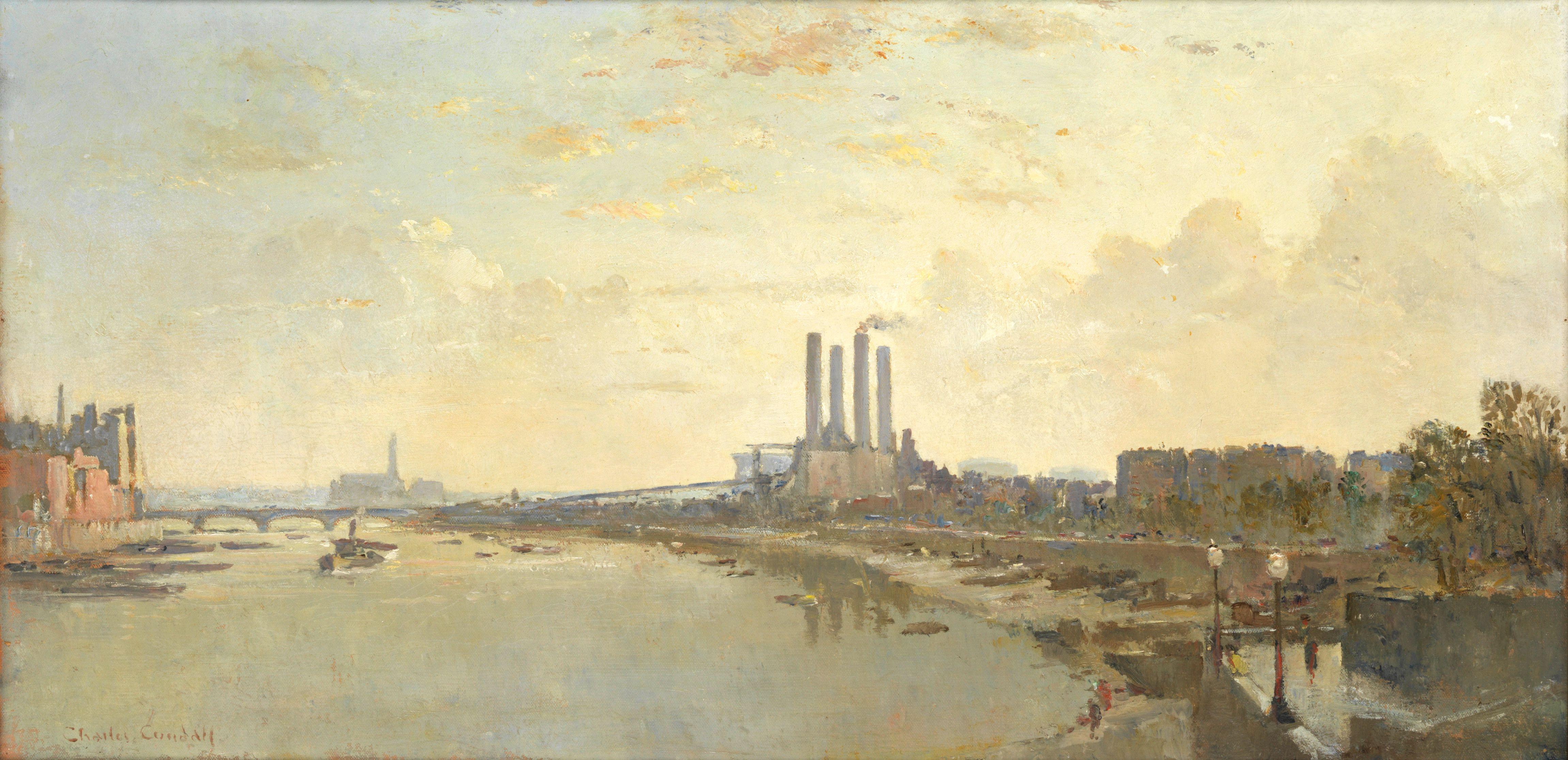 Charles Cundall R.A., R.W.S., R.P. - Battersea Reach