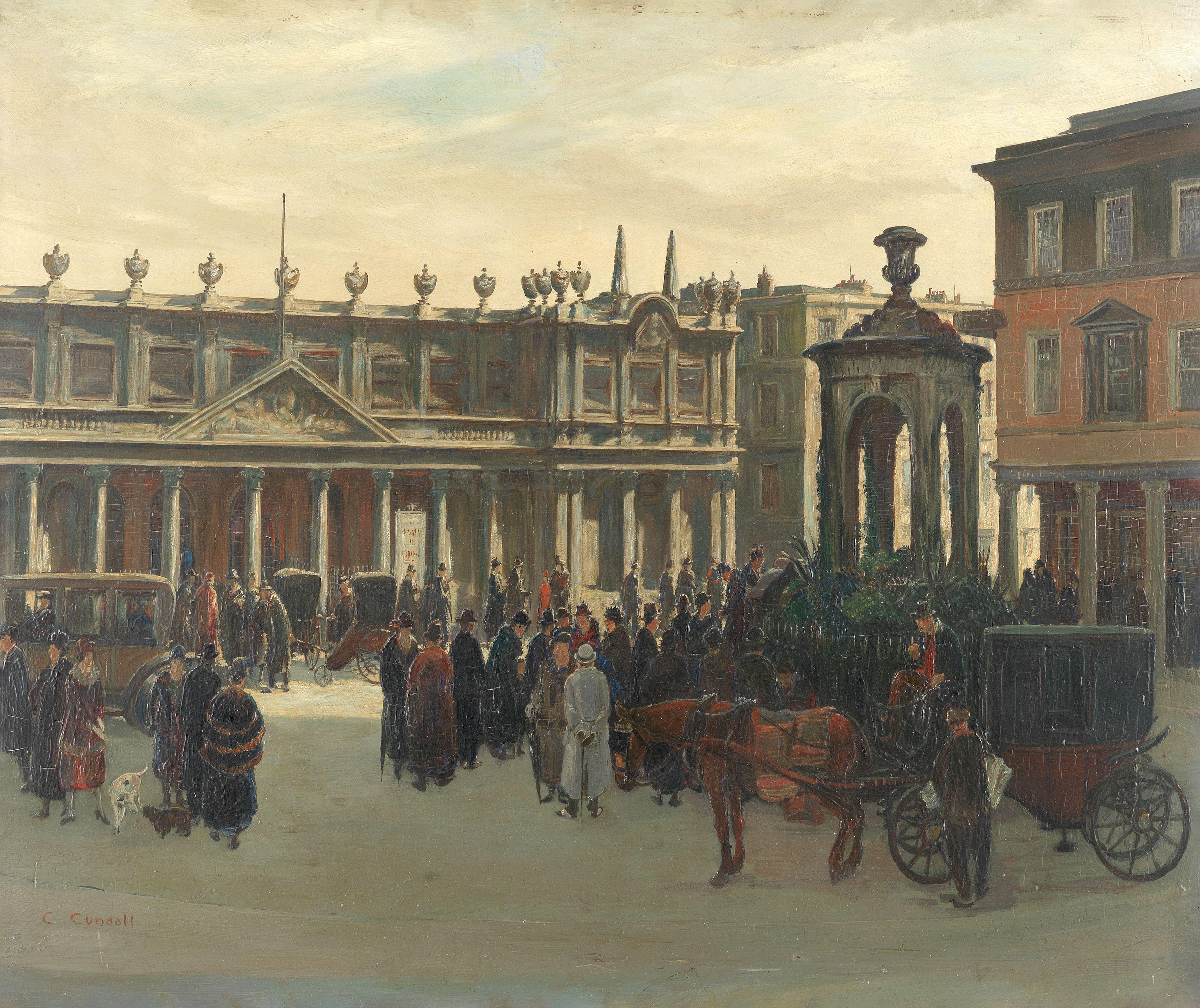 Charles Cundall R.A., R.W.S., R.P. - Taking the Waters, Bath