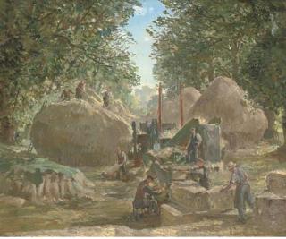 Charles Cundall, R.A., R.W.S. - Queen Anne\'S Ride, Windsor Great Park