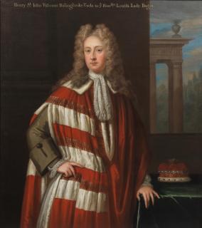 Charles d\'Agar - Portrait of Henry St. John, Lord Bolingbroke, three-quarter-length, in Parliamentary robes