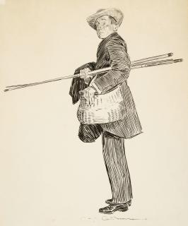 Charles Dana Gibson - Portrait of a Gentleman with a Basket