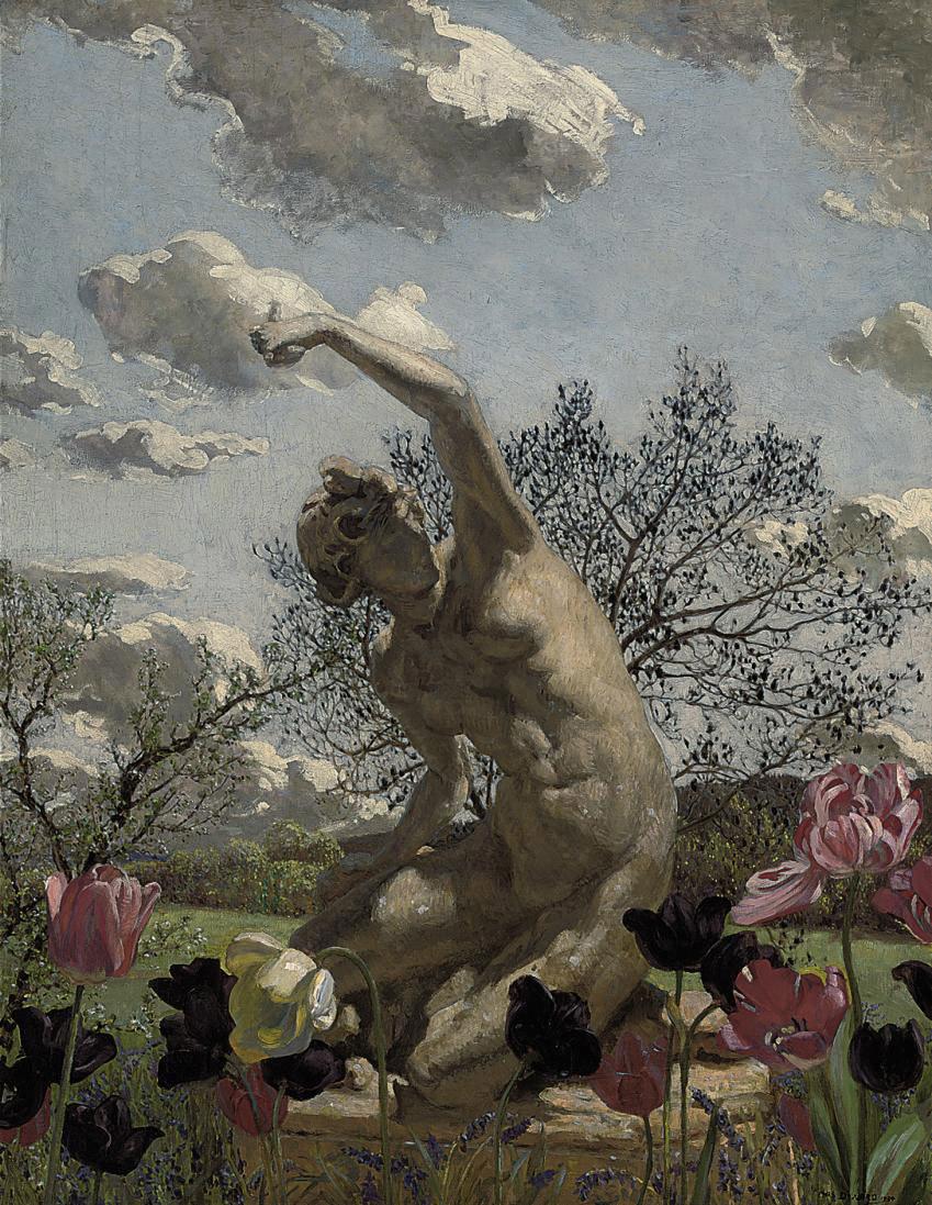 Charles Daniel Ward, R.O.I. - Spring in the garden