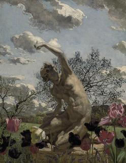 Charles Daniel Ward, R.O.I. - Spring in the garden