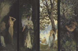 Charles Daniel Ward - Nature\'s Tireing Room; The Rendevous; The Song of Birds; and Spring