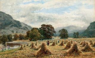 Charles Davidson, R.W.S. - The cornfield