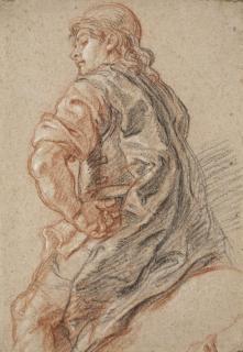 Charles de La Fosse - A mounted soldier, seen from behind