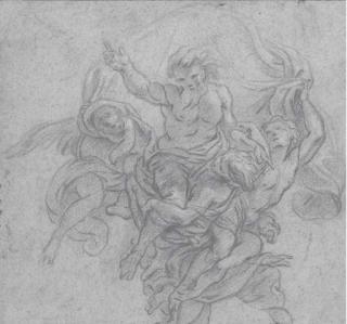 Charles De La Fosse - Dieu le Père entouré d\'anges